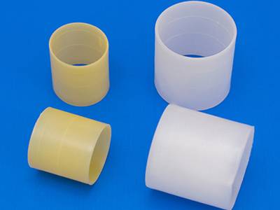 These are some plastic rasching rings in different sizes and colors.