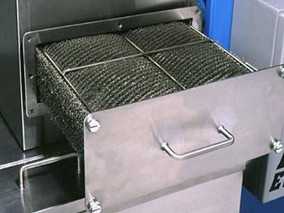 This is a drawer type demister being put in use.