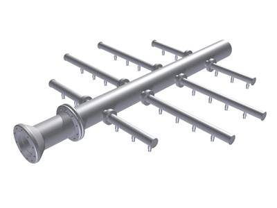 There is a 3D model of spray nozzle distributor.