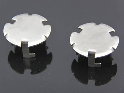 There are two floating valves on the black background.
